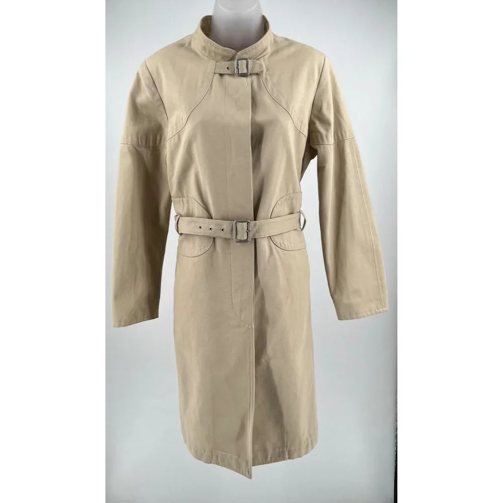 New See By Chloe Ladies Khaki Military Jacket Size 10 - Picture 10 of 12